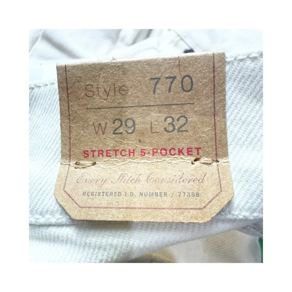 J. Crew 770 Straight-Fit Bergen Five-Pocket Pant Cape Cod Canvas Size 29X32 NWT